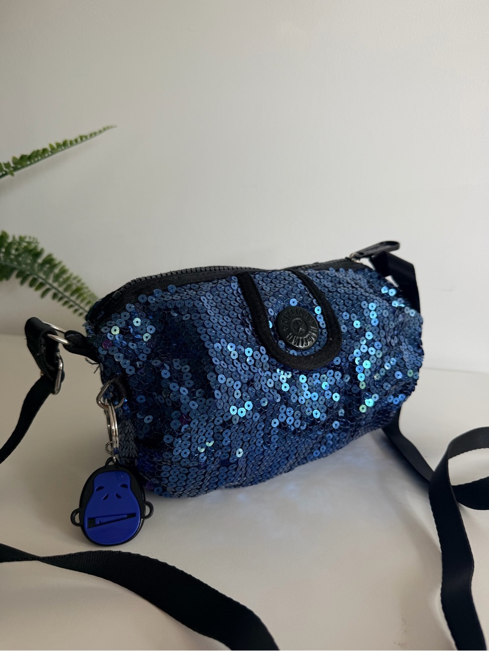 Kipling Gorilla Girlz "Blue Sequin" Crossbody Handbag